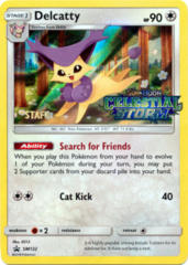 Delcatty SM132 Wave Holo STAFF Promo - SM7 Celestial Storm Prerelease